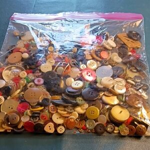 Assorted Craft Buttons - Multicolor